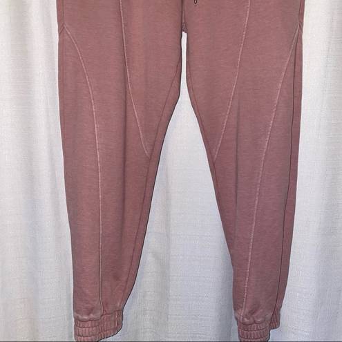 7 For All Mankind “Mauve” Dyed Drawstring Relaxed Jogger Sweatpants Medium 🆕