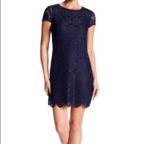 Laundry by Shelli Segal Laundry | Navy Lace Dress | Sz 14