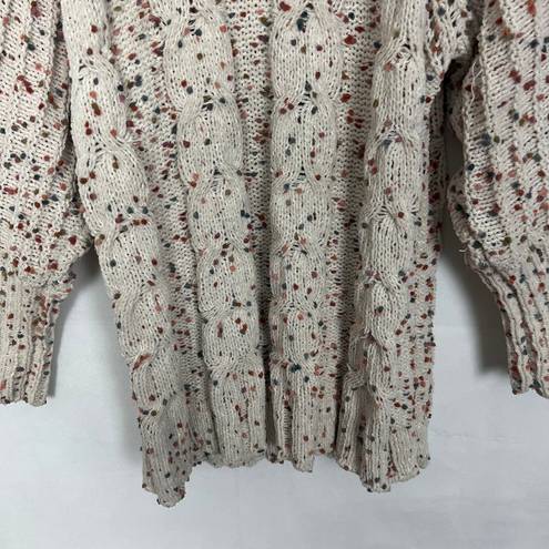 The Moon  & Madison Textured Speckled Turtleneck Chunky Sweater Size Small