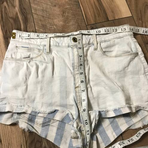 Guess Vtg  Jean Shorts 90s Light Wash Faded Size 28 Original American Triangle