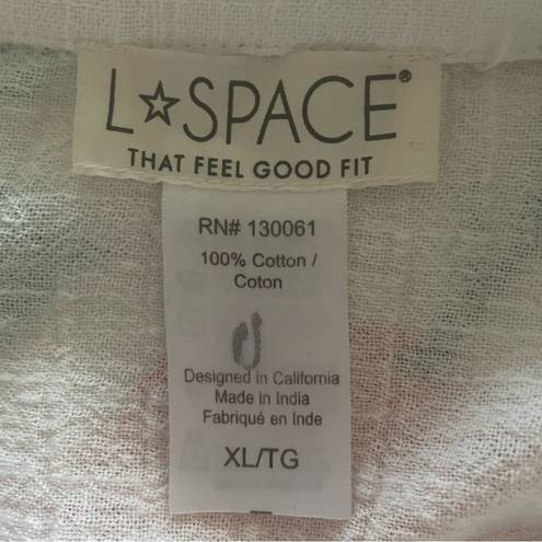 l*space L* Palisades Cover Up In Cream Size XL