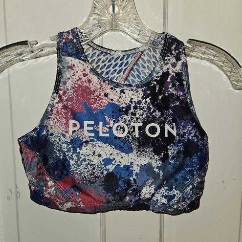 Peloton  x With Wear It To Heart Paint Splatter Sports Bra | Mesh