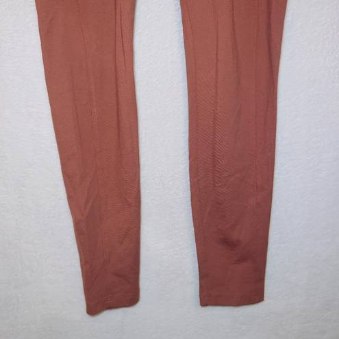 Lou & grey  Orange High Waisted Side Pockets Ankle Length Casual Leggings size SM