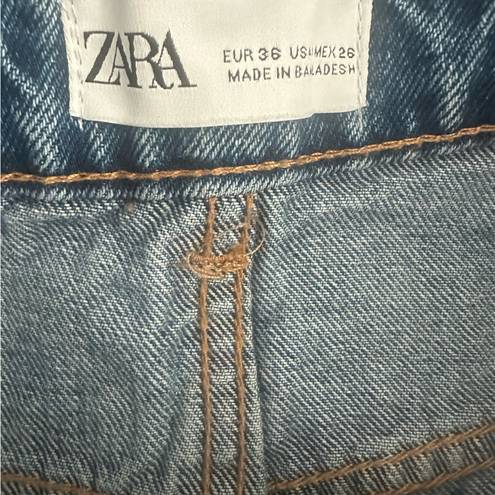 ZARA High Waisted Denim Short