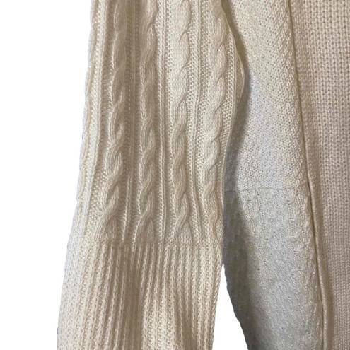 Joie NWT  Womens‎ Cream Open Front Cable Knitted Cardigan Sweater Size Medium