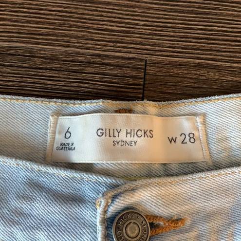 Gilly Hicks Light wash distressed jean shorts