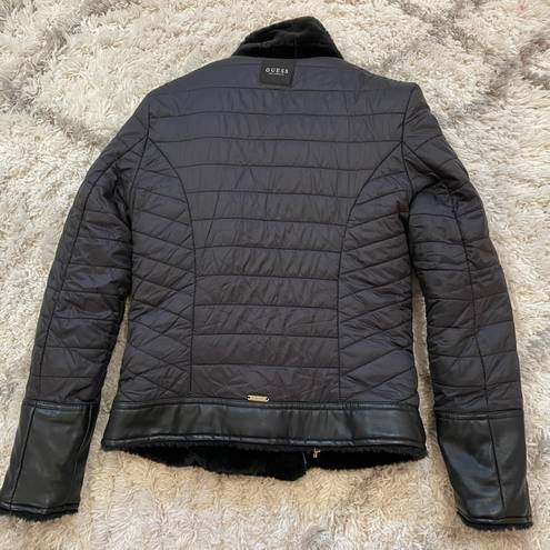 Guess Reversible  Puffer / Fur Jacket