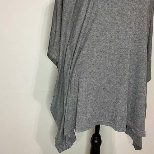 Natori  Small Dressy Draped Cowl Neck Blouse/Top Poncho Sz Small Gray