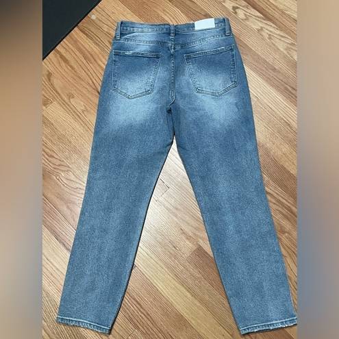 Pistola  Nico High Rise Mom Jean Half Court Racer Back Stripe Moto Size 28