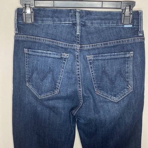 Edge Mother high waisted looker ankle fray jeans in close to the  wash size 25