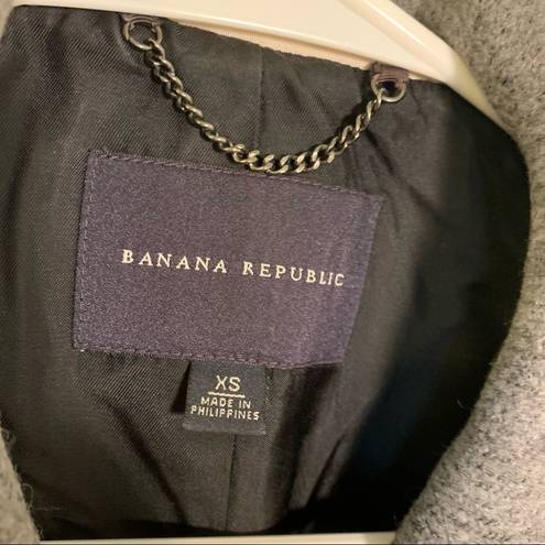 Banana Republic  Double Breasted Peacoat Gray