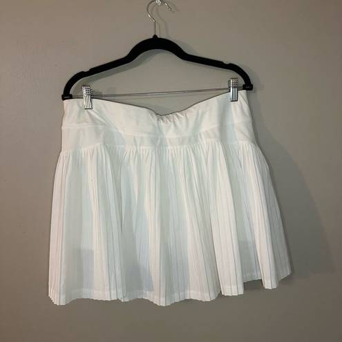 All In Motion All Motion Womens White Pleated Back Tennis Skort Size XXL