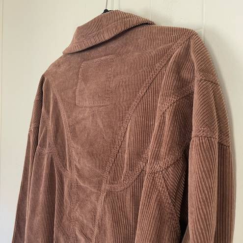 American Eagle  Outfitters Brown Corduroy Zip Up Bomber Jacket ~ Women’s Sz XS