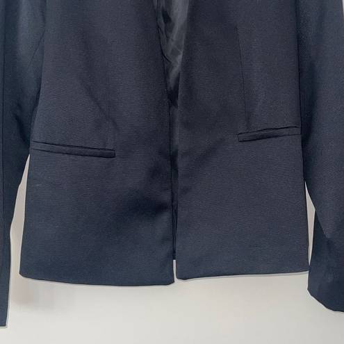 Simply Styled  By Sears Women's Collarless Blazer Jacket Open Front Black Size 6