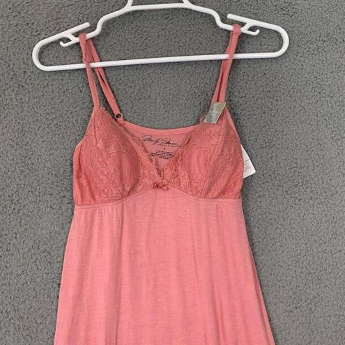 Marilyn Monroe  Women's Pink Lace Trim V Neck Chemise Nightwear Adjustable Straps