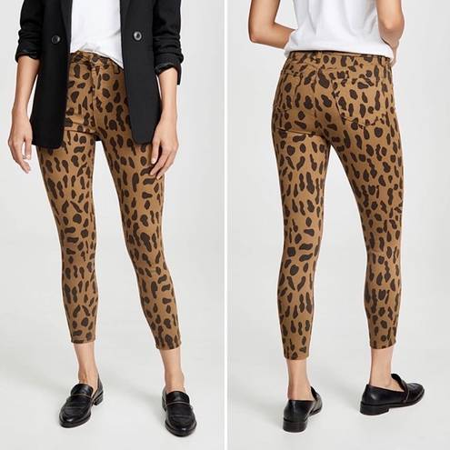 L'Agence L’Agence Margot Leopard Crop Skinny Jeans, Size 25, NWT