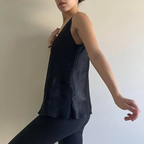 Oscar de la Renta Black Silk Vintage ODLR Tank Top 