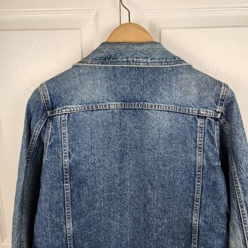 DKNY  Jean Jacket Blue 100% Cotton Trucker Denim Jacket Size M