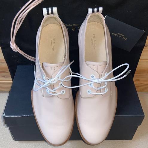 Rag and Bone NEW $395!  AUDREY Size 36 6 Blush Pink Leather Loafer Oxford