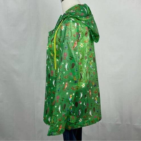  Enchanted Tiki Room Rain Jacket Disney Parks Women Sz Small