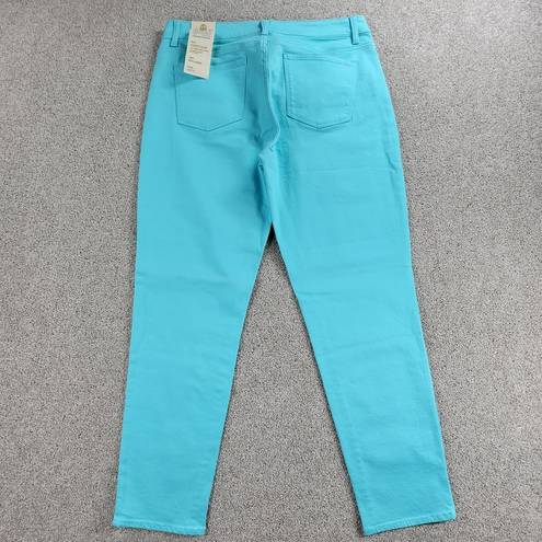 Talbots  Womens Heritage Jeans 12/31 Blue Slim Ankle Straight Leg Stretch NEW