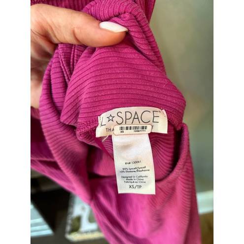 l*space L* Nico Bodycon Midi Dress Bougainvillea Womens Size XS