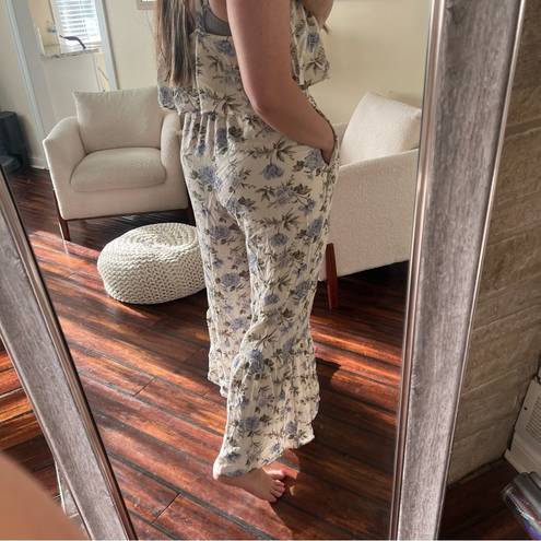 American Eagle  floral jumpsuit