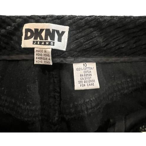 DKNY Vintage  Women's Medium Black Corduroy Jacket & Pants 2-Piece Outfit Set