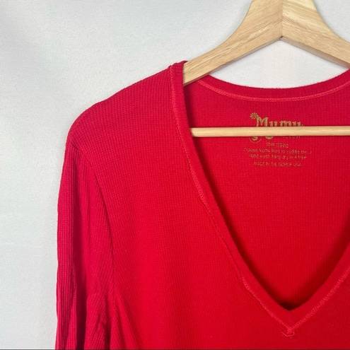 Show Me Your Mumu  Red Kinda Naughty Cole Tunic Long Sleeve S