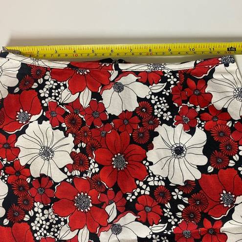 Krass&co Vintage Y2K G.A.S. . Black Red & White Floral Mini Skirt