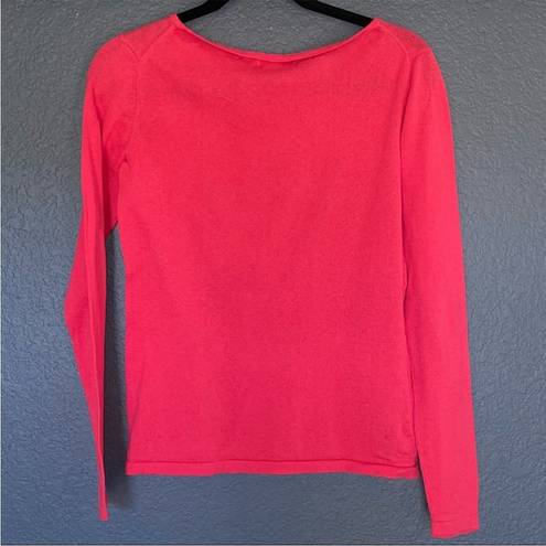 Krass&co G.H & Boss  Top women’s size small deep coral long sleeve shirt casual