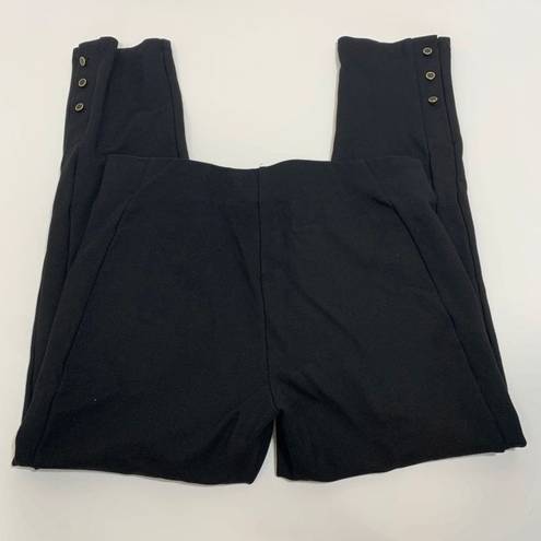 New Direction  Flat Front Crop Black Trouser