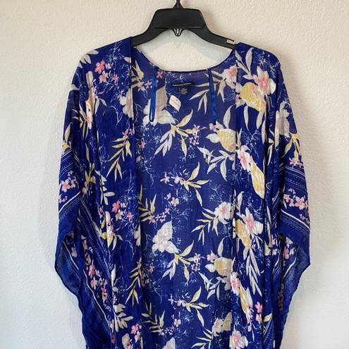 American Eagle Floral Shawl Wrap Kimono One Size