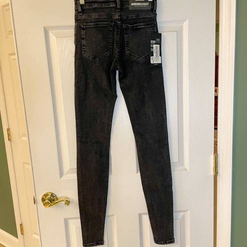 Dr. Denim  Regina Black Distressed Skinny Jean, NWT, Size 24, MSRP $105