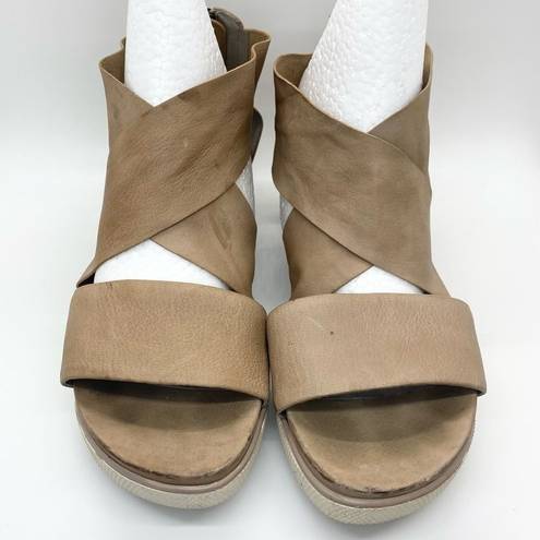 Eileen Fisher  Criss Cross Sport Wedge Platform