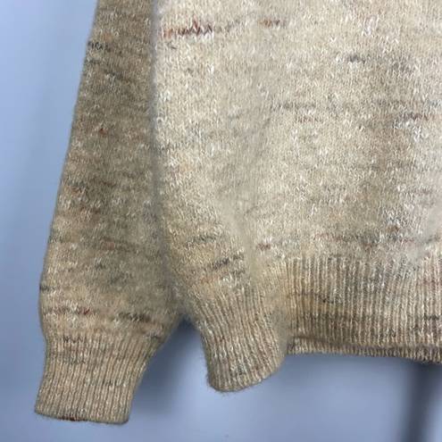 Krass&co Vintage Wills & . Cream Wool Crossover Shawl Collared Pullover Sweater