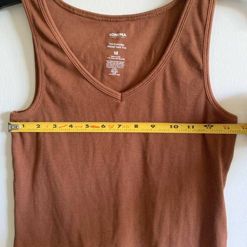 Sonoma BOGOF  Brown Ribbed Tank Top