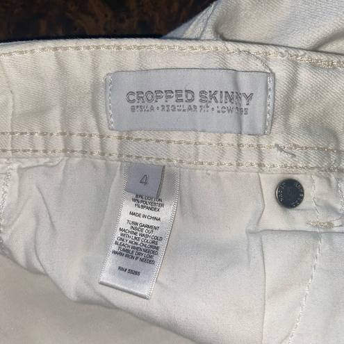 Gap  Cropped Skinny Stella Jean in white - size 4