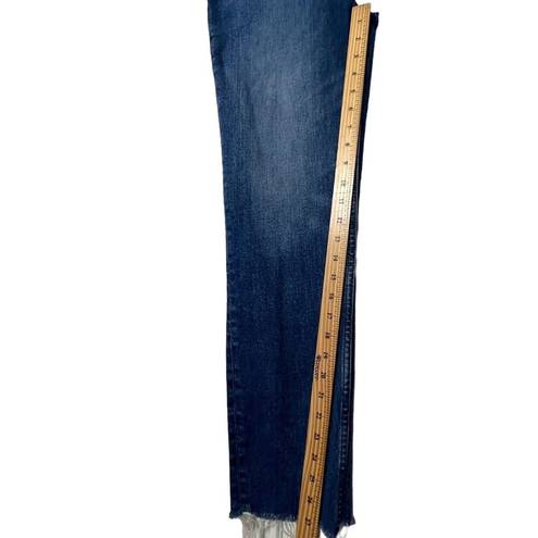 RE/DONE  90s High-Rise Ankle Crop Jeans In Royal Fade Denim  Button Fly Size 31