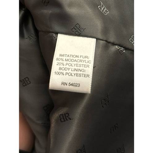Banana Republic  Faux Fur vest in steel gray size large