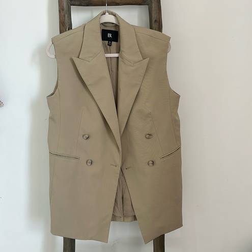 Banana Republic Wool In Italy Beige Oversized Blazer Vest/Sz:XS/NWOT