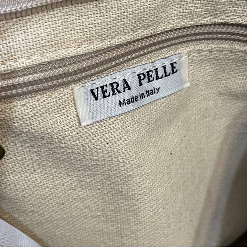 Vera Pelle  Made in Italy Ligth Brown Suede Leather Handbag