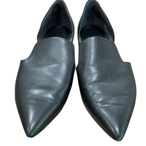 Vince  Damris Black Leather Flats Ballet Pointed Toe Women’s size 8.5