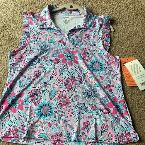 Gottex Floral Golf Tennis Top New Large