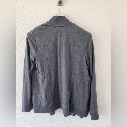 ALLSAINTS  Gina Drape Front Grey
Cardigan Jacket Sweater Size 4