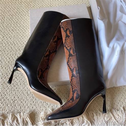 Jimmy Choo Mabyn Black Brown Boots