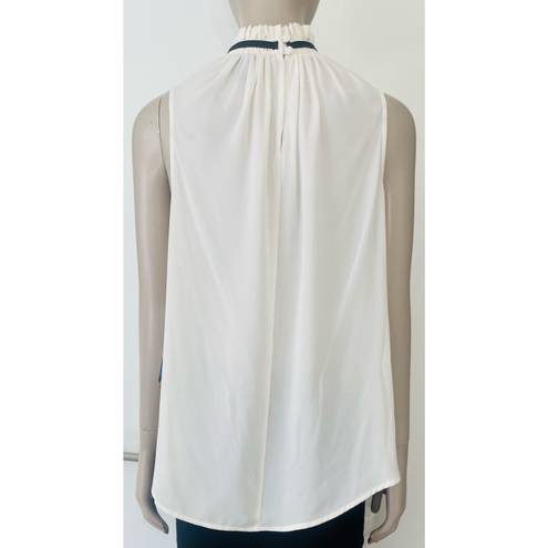 Who What Wear Cream Neck Tie Blouse NWT!