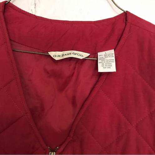 Krass&co G.H. Bass &  Vintage Dark Red Puffer Vest