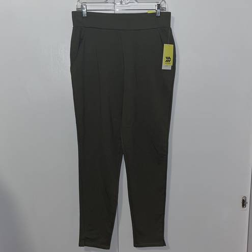 All In Motion Women's French Terry High-Rise Jogger Taper Pants  Moss Green M