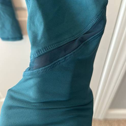 Gottex  Double Pocket High Waist Flex Compression Turquoise Leggings Size Small